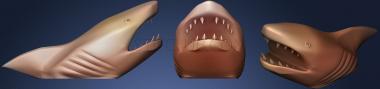 3D модель Нападение акулы (STL)